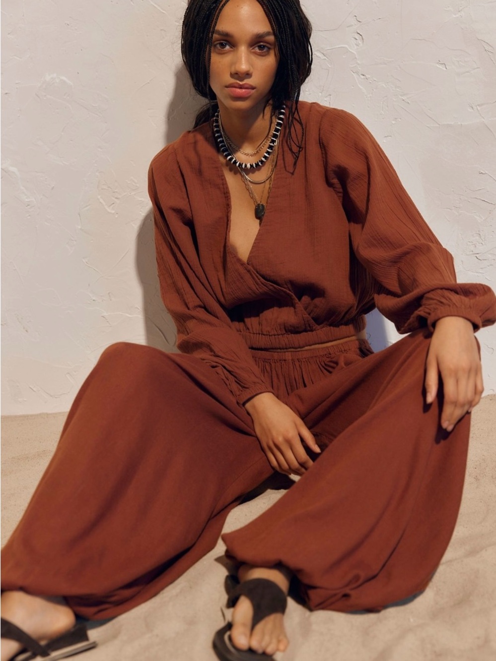 Free People Lino Pant Set